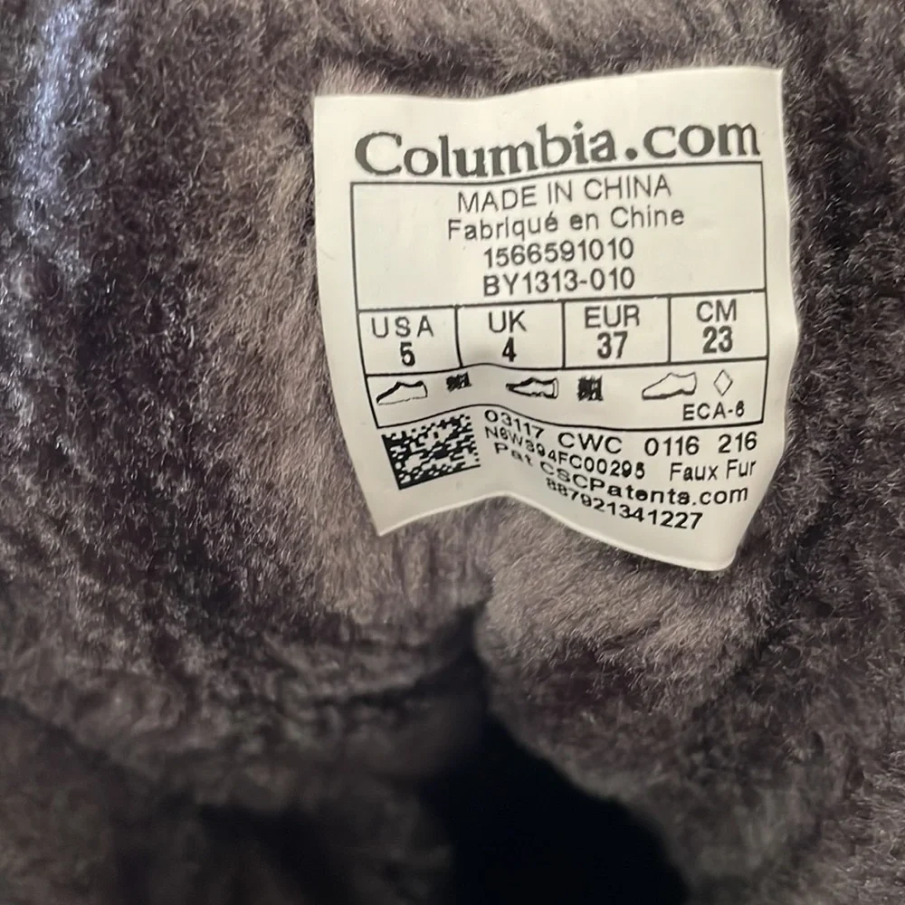 Nwot Columbia 200 Grams Quilted Snow Boots Size 5